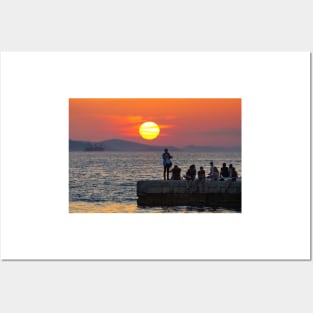 Zadar sunset Posters and Art